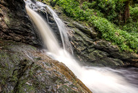 Large Pucks Glen Waterfall - Side View