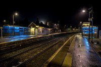 Railway Station At Night