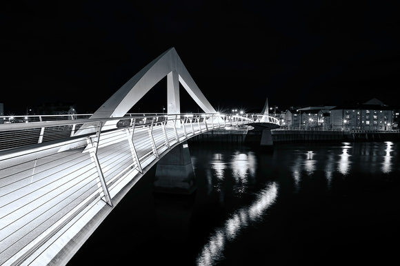 Squiggly Bridge At Night